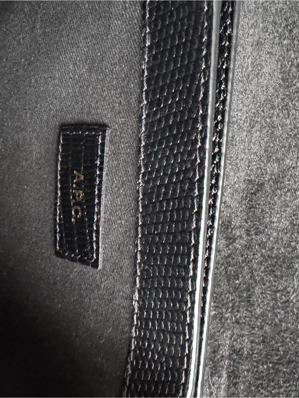 A.P.C. Grace Mini Bag Black Embossed Lizard - Picture 7 of 7